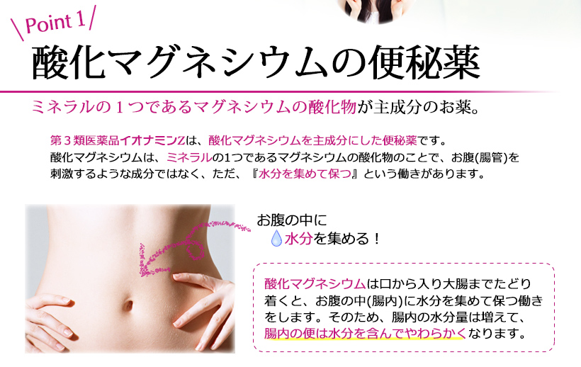 酸化マグネシウムの便秘薬(瀉下薬) イオナミンZ