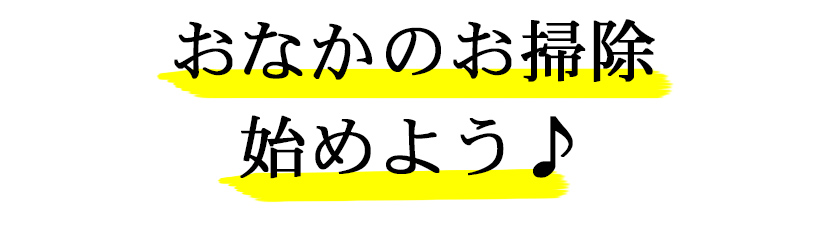 おなかのお掃除始めよう♪